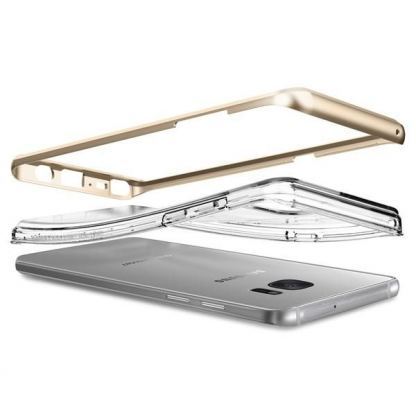 Spigen Neo Hybrid Case Crystal - хибриден кейс с висока степен на защита за Samsung Galaxy Note 7 (прозрачен-златист) 5